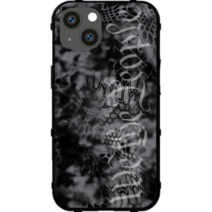 Kryptek Typhon Camo under We The People Type Script Custom Printed Case Design for Apple, Samsung, Google & Motorola Phone Models