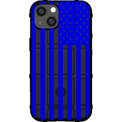 Assorted Color Printed US American Flags on Black Background Custom Printed Case Design for Apple, Samsung, Google & Motorola Phone Models