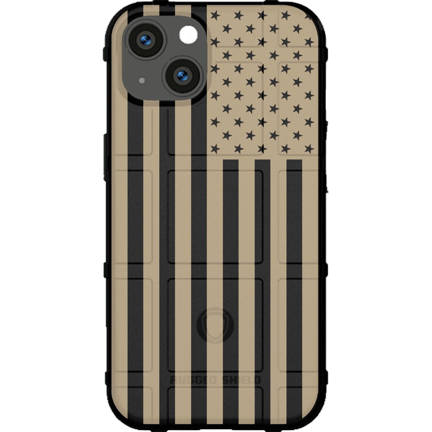 Assorted Color Printed US American Flags on Black Background Custom Printed Case Design for Apple, Samsung, Google & Motorola Phone Models