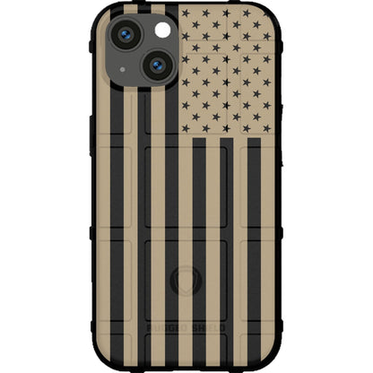 Assorted Color Printed US American Flags on Black Background Custom Printed Case Design for Apple, Samsung, Google & Motorola Phone Models