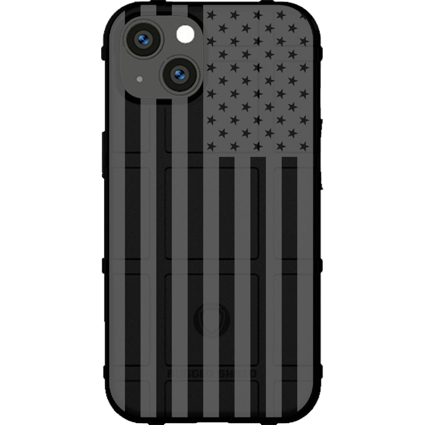 Assorted Color Printed US American Flags on Black Background Custom Printed Case Design for Apple, Samsung, Google & Motorola Phone Models