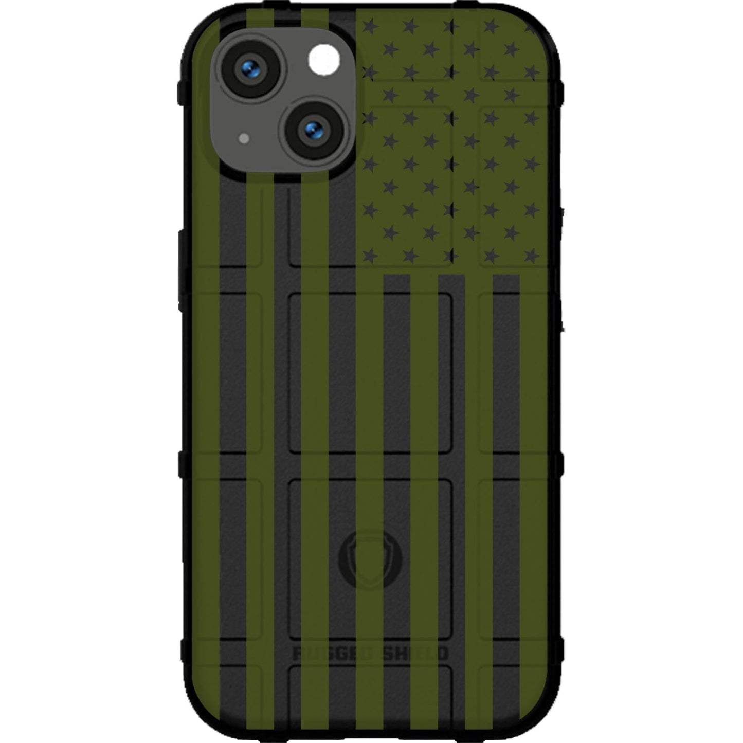 Assorted Color Printed US American Flags on Black Background Custom Printed Case Design for Apple, Samsung, Google & Motorola Phone Models