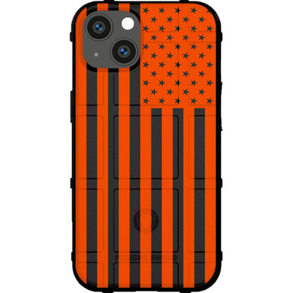 Assorted Color Printed US American Flags on Black Background Custom Printed Case Design for Apple, Samsung, Google & Motorola Phone Models