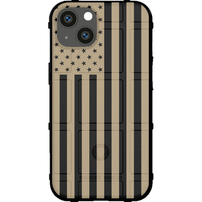 Assorted Color Printed US American Flags on Black Background Custom Printed Case Design for Apple, Samsung, Google & Motorola Phone Models
