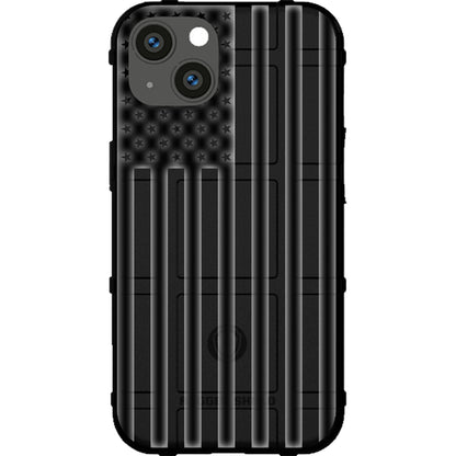 Assorted Color Printed US American Flags on Black Background Custom Printed Case Design for Apple, Samsung, Google & Motorola Phone Models