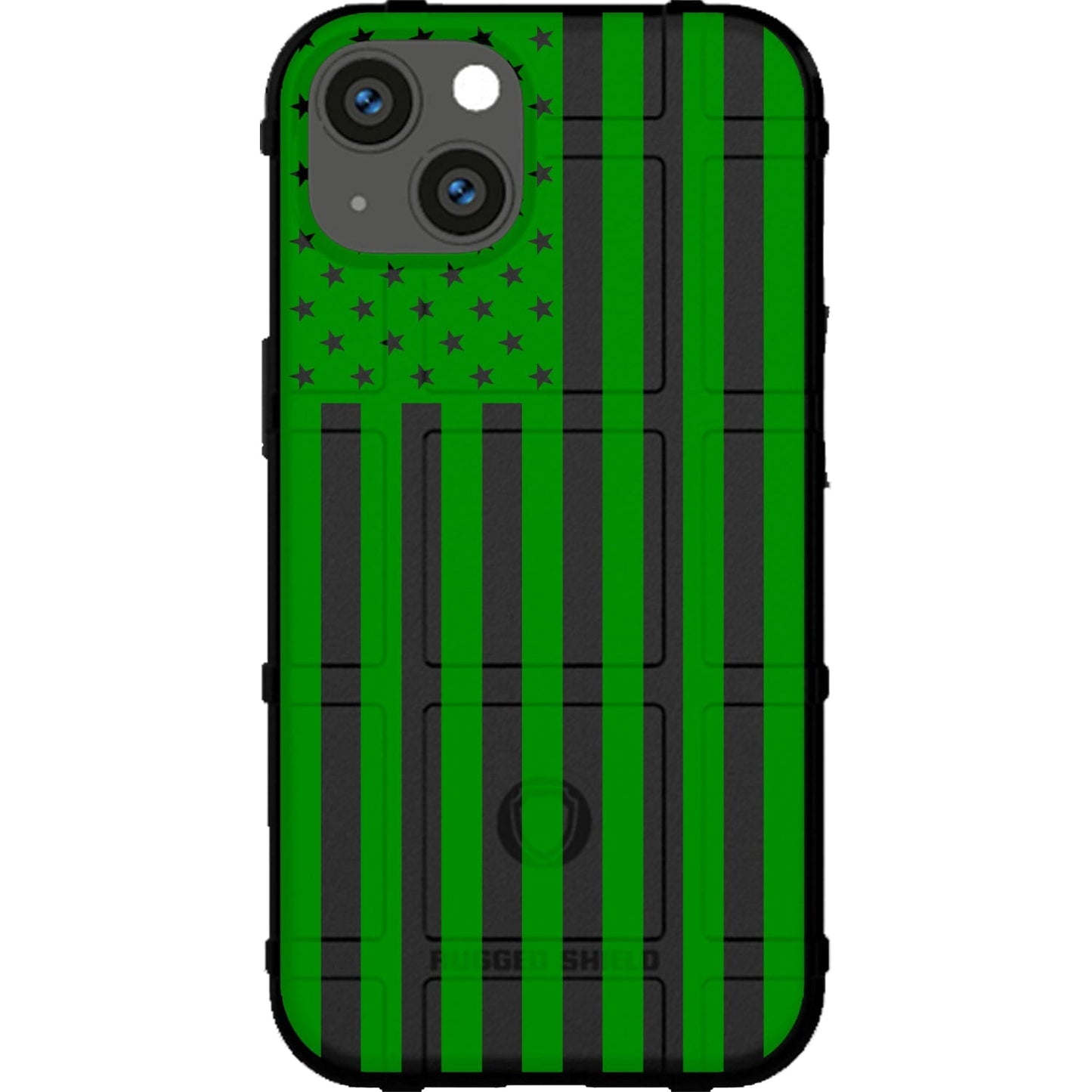Assorted Color Printed US American Flags on Black Background Custom Printed Case Design for Apple, Samsung, Google & Motorola Phone Models