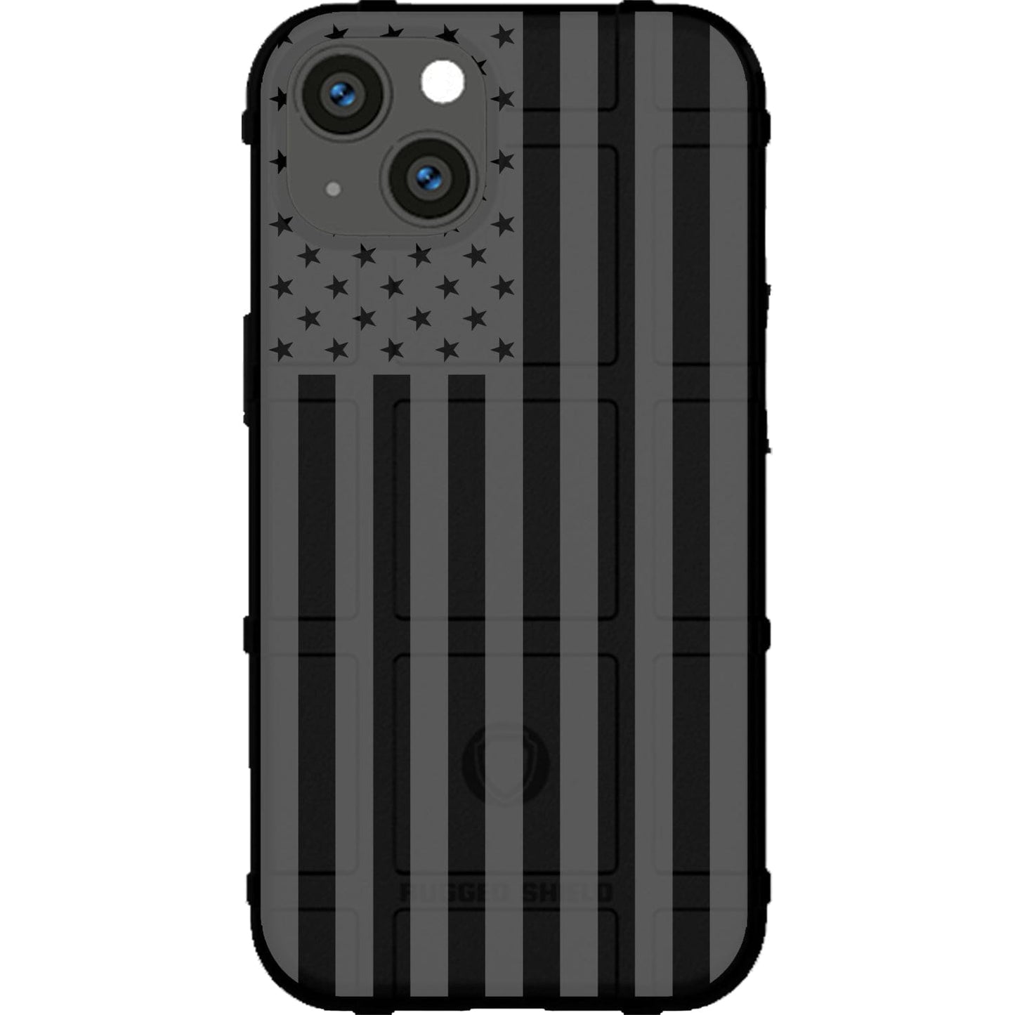 Assorted Color Printed US American Flags on Black Background Custom Printed Case Design for Apple, Samsung, Google & Motorola Phone Models