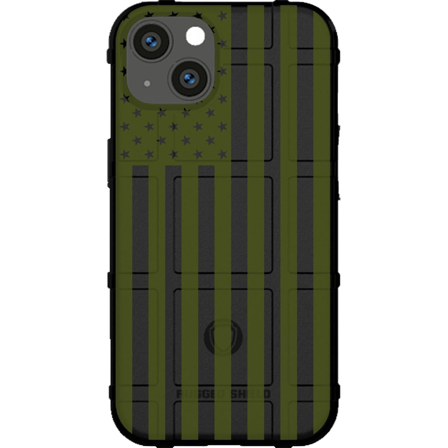Assorted Color Printed US American Flags on Black Background Custom Printed Case Design for Apple, Samsung, Google & Motorola Phone Models