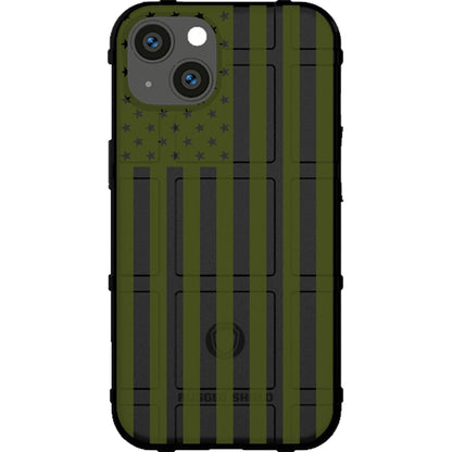 Assorted Color Printed US American Flags on Black Background Custom Printed Case Design for Apple, Samsung, Google & Motorola Phone Models
