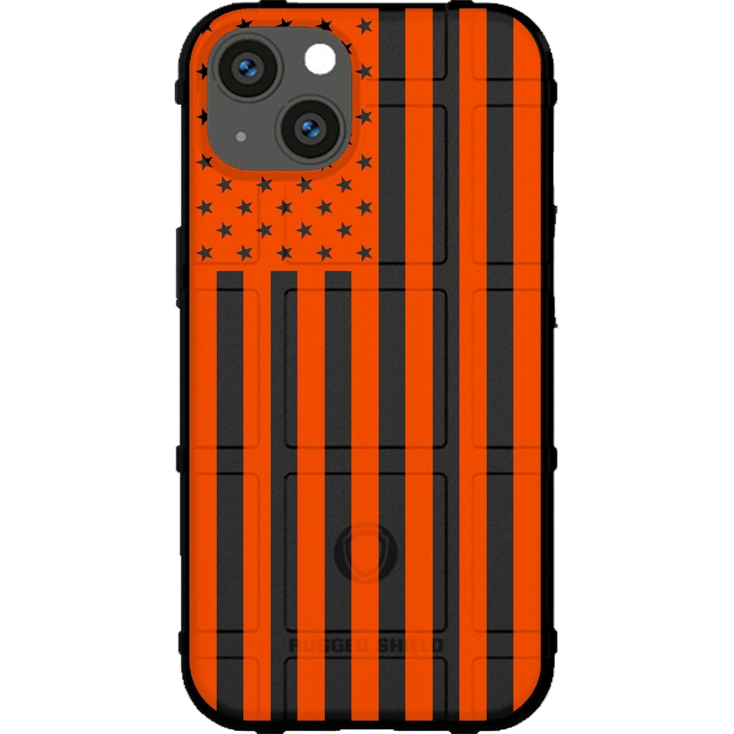 Assorted Color Printed US American Flags on Black Background Custom Printed Case Design for Apple, Samsung, Google & Motorola Phone Models