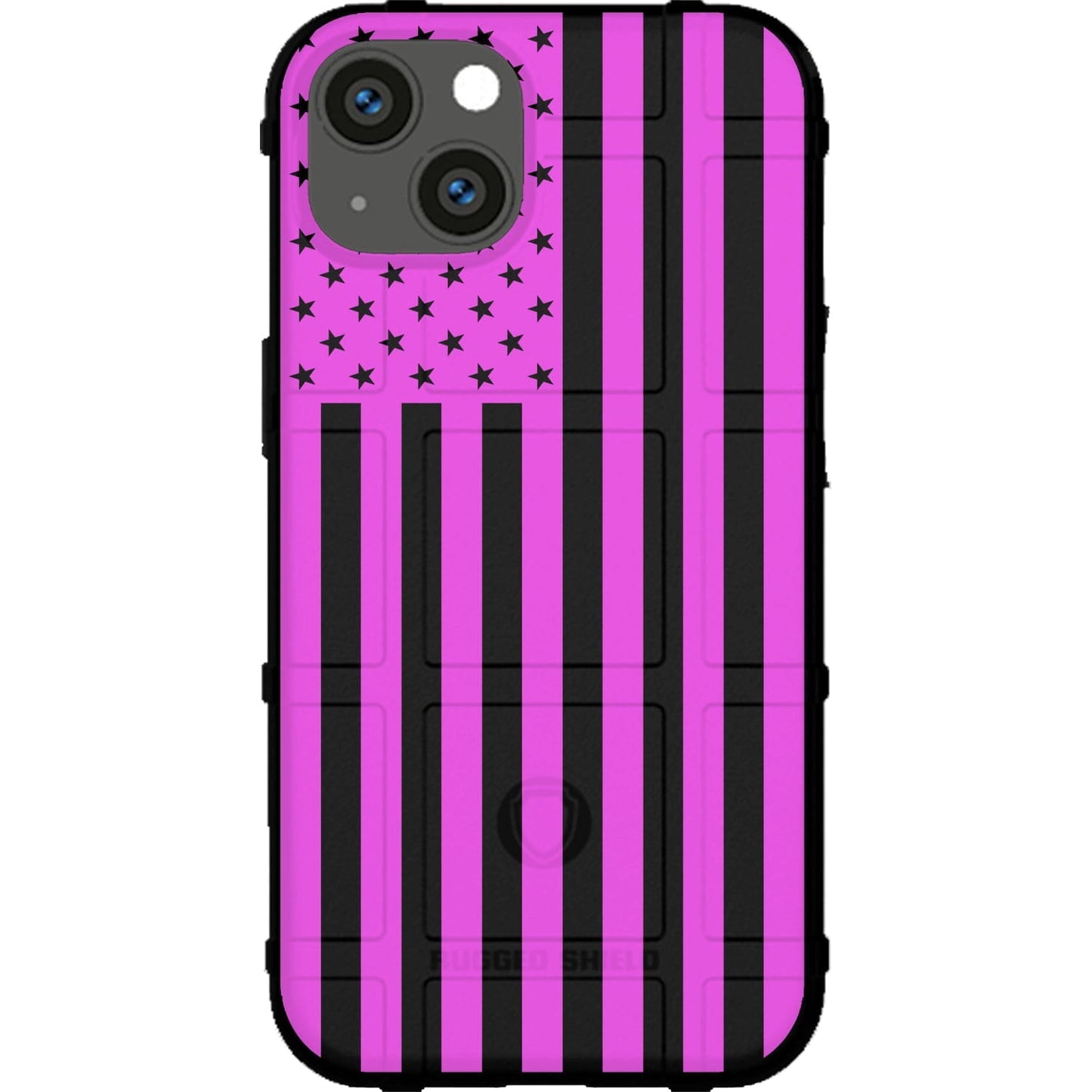Assorted Color Printed US American Flags on Black Background Custom Printed Case Design for Apple, Samsung, Google & Motorola Phone Models