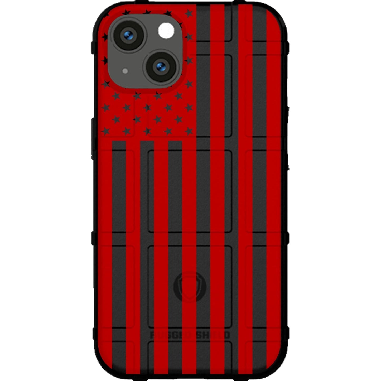 Assorted Color Printed US American Flags on Black Background Custom Printed Case Design for Apple, Samsung, Google & Motorola Phone Models
