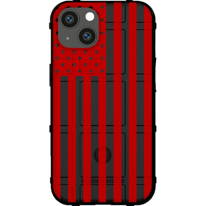 Assorted Color Printed US American Flags on Black Background Custom Printed Case Design for Apple, Samsung, Google & Motorola Phone Models