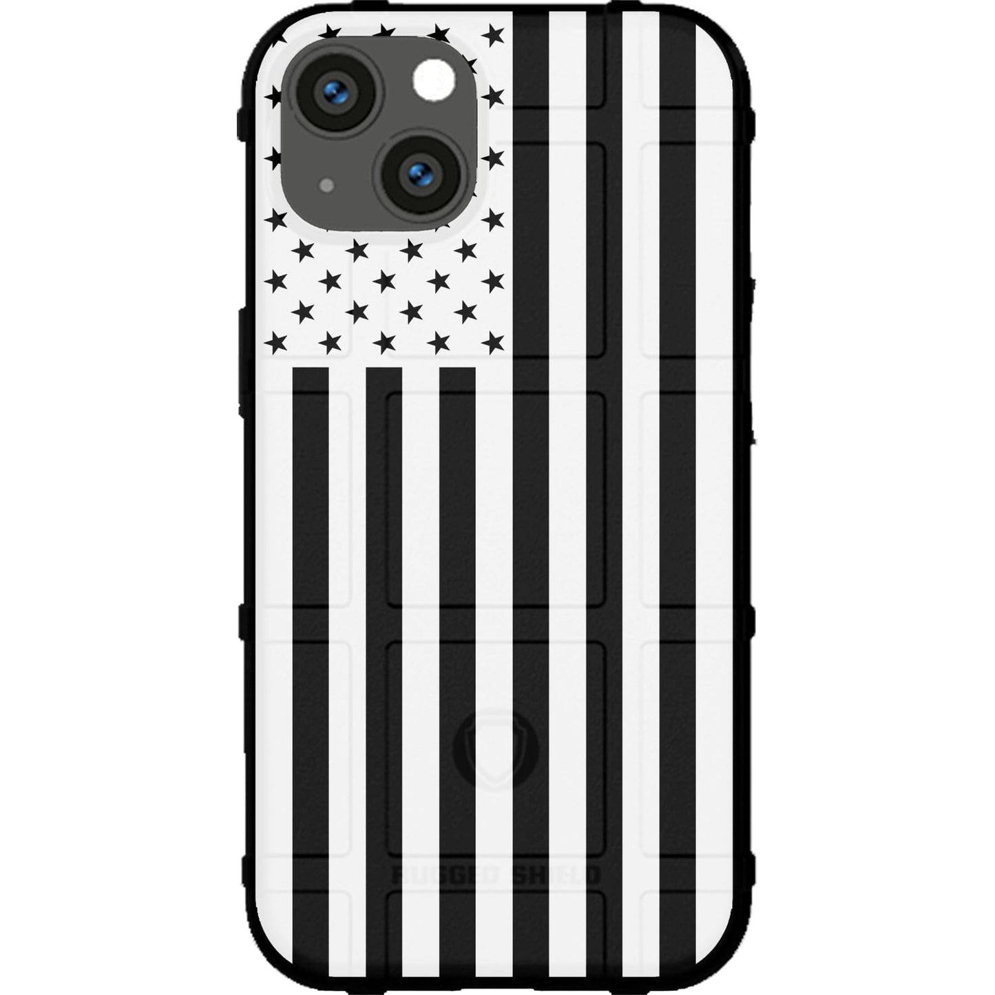 Assorted Color Printed US American Flags on Black Background Custom Printed Case Design for Apple, Samsung, Google & Motorola Phone Models