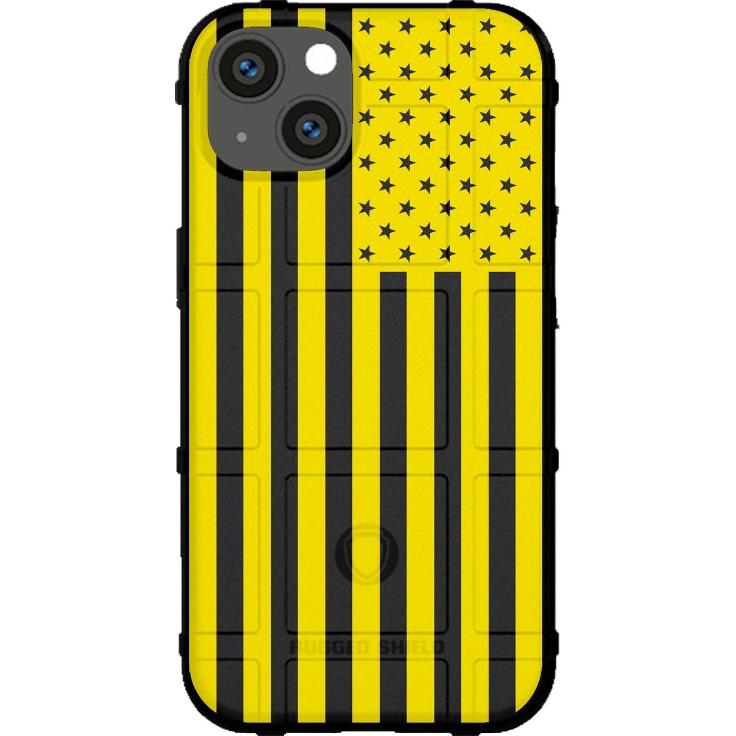 Assorted Color Printed US American Flags on Black Background Custom Printed Case Design for Apple, Samsung, Google & Motorola Phone Models