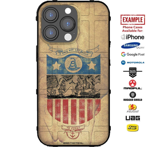 I Have Not Yet Begun To Fight - John Paul Jones on Parchment Custom Printed Case Design for Apple, Samsung, Google & Motorola Phone Models