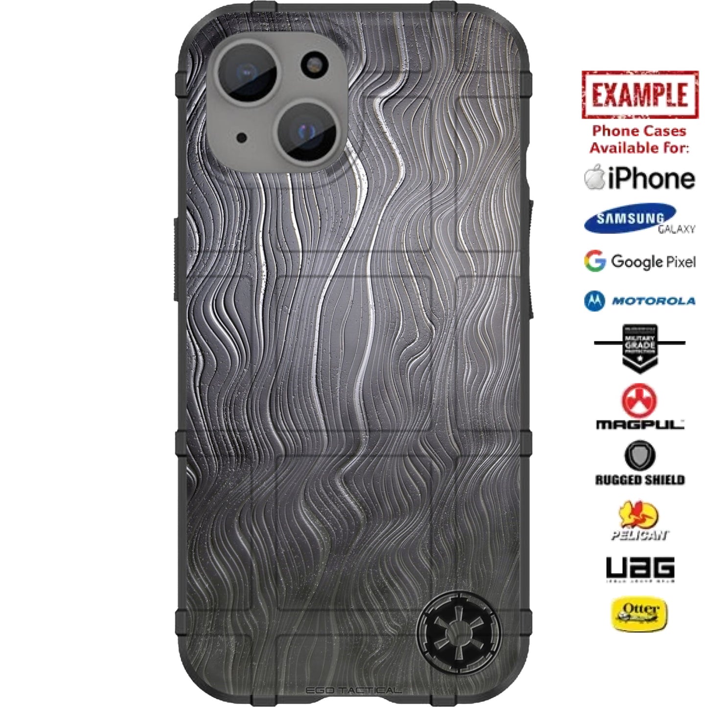 Beskar Ingot Design Custom Printed Case Design for Apple, Samsung, Google & Motorola Phone Models