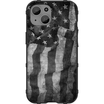 Real Waving Old Glory, Red White Blue Tattered US American Flag Custom Printed Case Design for Apple, Samsung, Google & Motorola Phone Models