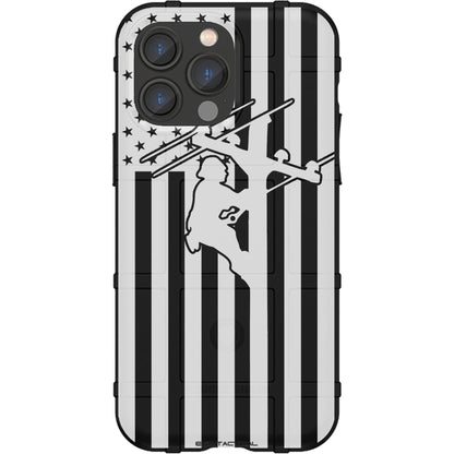 US Lineman Subdued American Flag Custom Printed Case Design for Apple, Samsung, Google & Motorola Phone Models