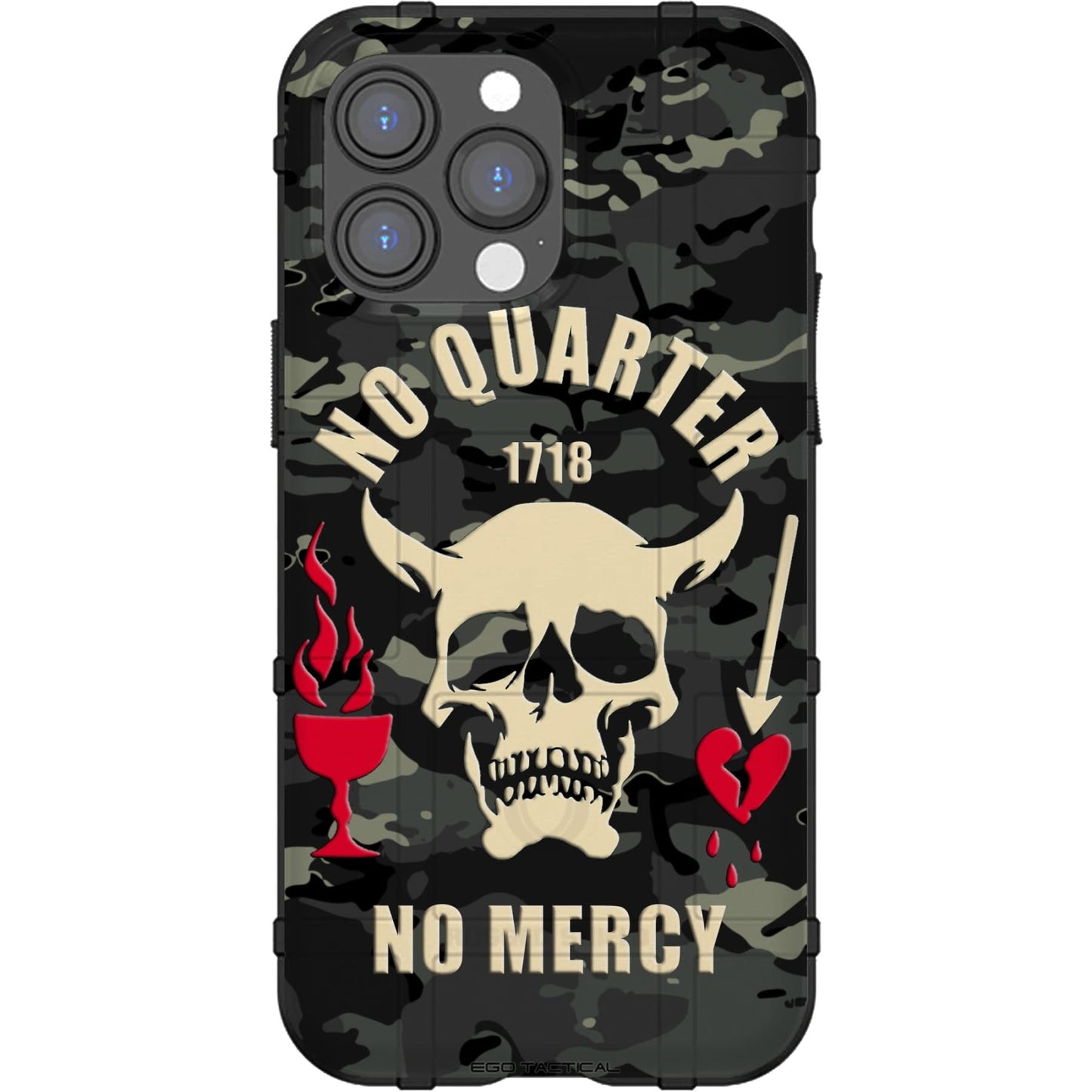 No Quarter No Mercy Blackbeard Edward Teach 1718 Custom Printed Case Design for Apple, Samsung, Google & Motorola Phone Models