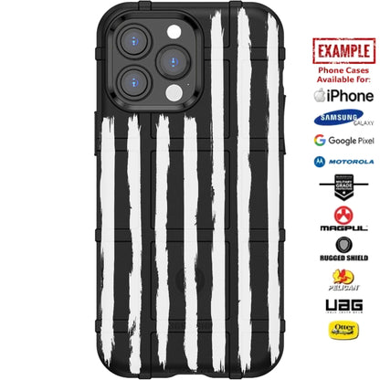 Starless Tattered 13-Stripes Custom Printed Case Design for Apple, Samsung, Google & Motorola Phone Models
