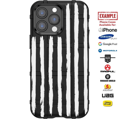 Starless Tattered 13-Stripes Custom Printed Case Design for Apple, Samsung, Google & Motorola Phone Models