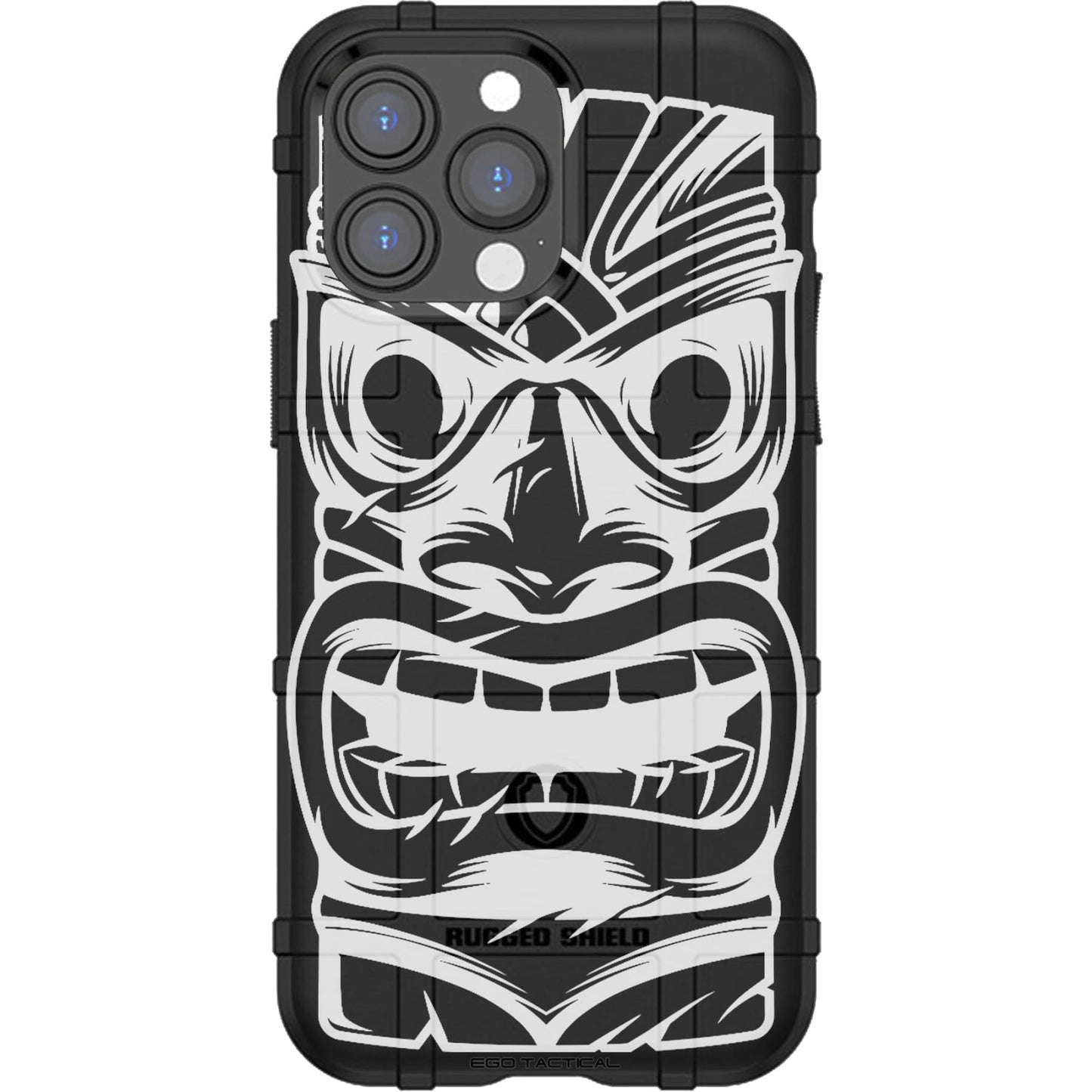 Polynesian Hawaiian Tiki God Mask Custom Printed Case Design for Apple, Samsung, Google & Motorola Phone Models