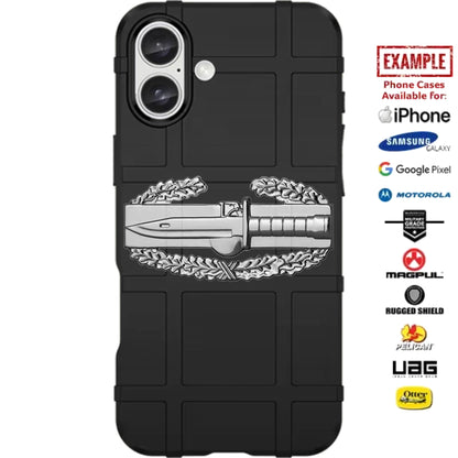 U.S. ARMY COMBAT ACTION BADGE Design Custom Printed Case Design for Apple, Samsung, Google & Motorola Phone Models