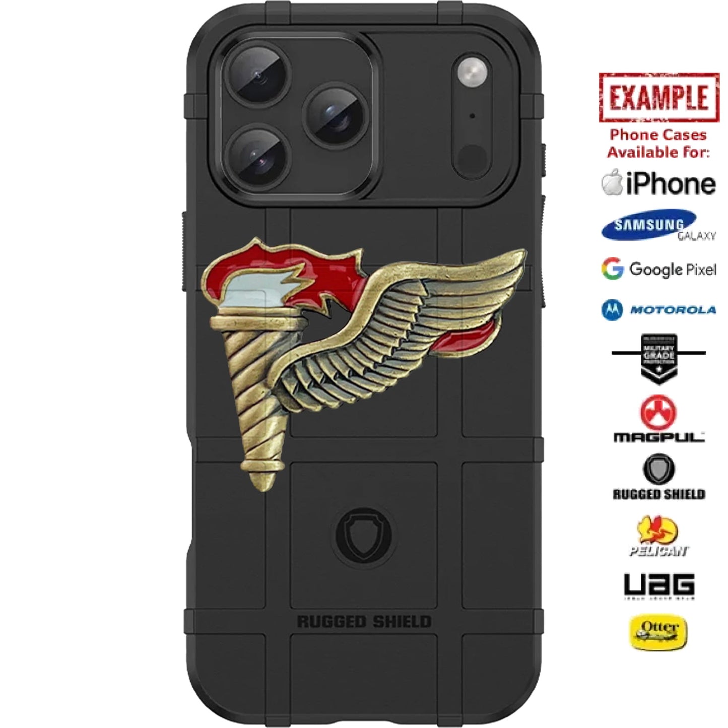 Army Pathfinder Badge Custom Printed Case Design for Apple, Samsung, Google & Motorola Phone Models