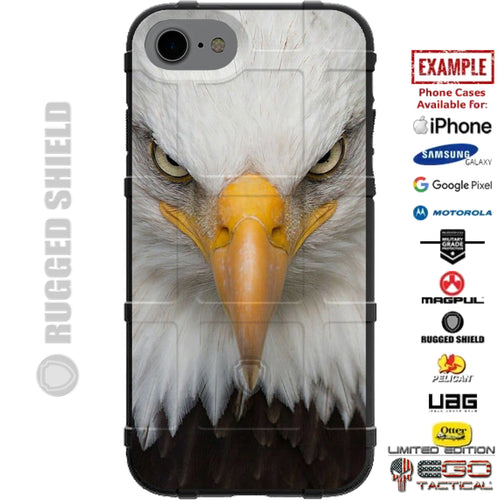 Eagle Eyes American Eagle Custom Printed Case Design for Apple, Samsung, Google & Motorola Phone Models