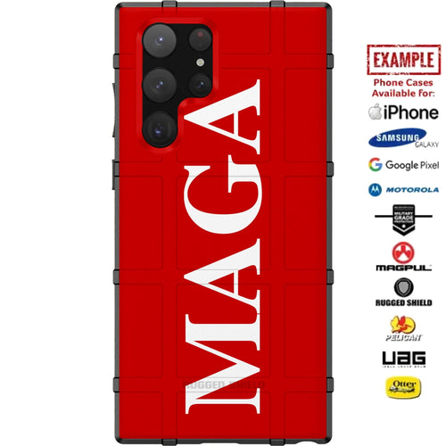 MAGA Red Custom Printed Case Design for Apple, Samsung, Google & Motorola Phone Models