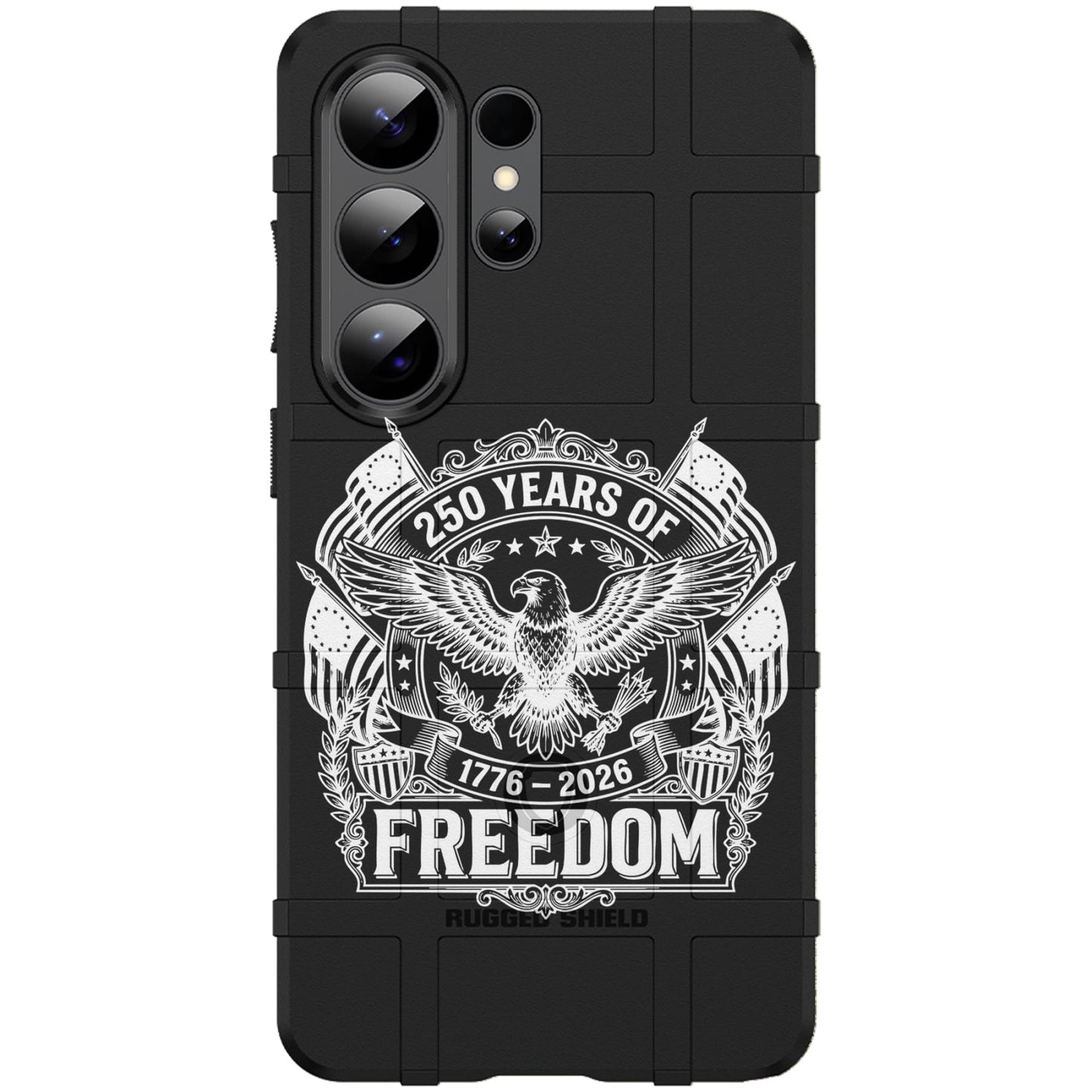 250 Years of Freedom USA's 250th Semiquincentennial Anniversary Custom Printed Case Design for Apple, Samsung, Google & Motorola Phone Models