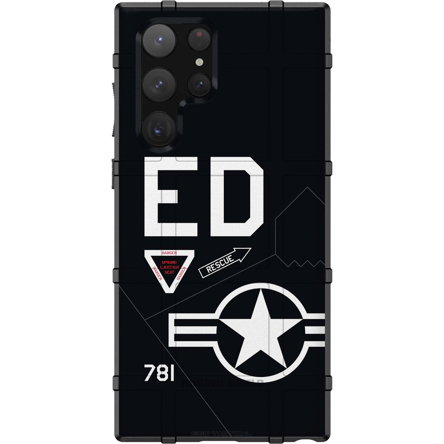 Aircraft Markings Tailcodes & Insignia on Sheetmetal Custom Printed Case Design for Apple, Samsung, Google & Motorola Phone Models