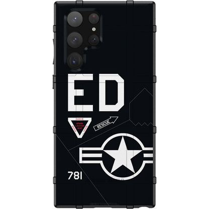 Aircraft Markings Tailcodes & Insignia on Sheetmetal Custom Printed Case Design for Apple, Samsung, Google & Motorola Phone Models