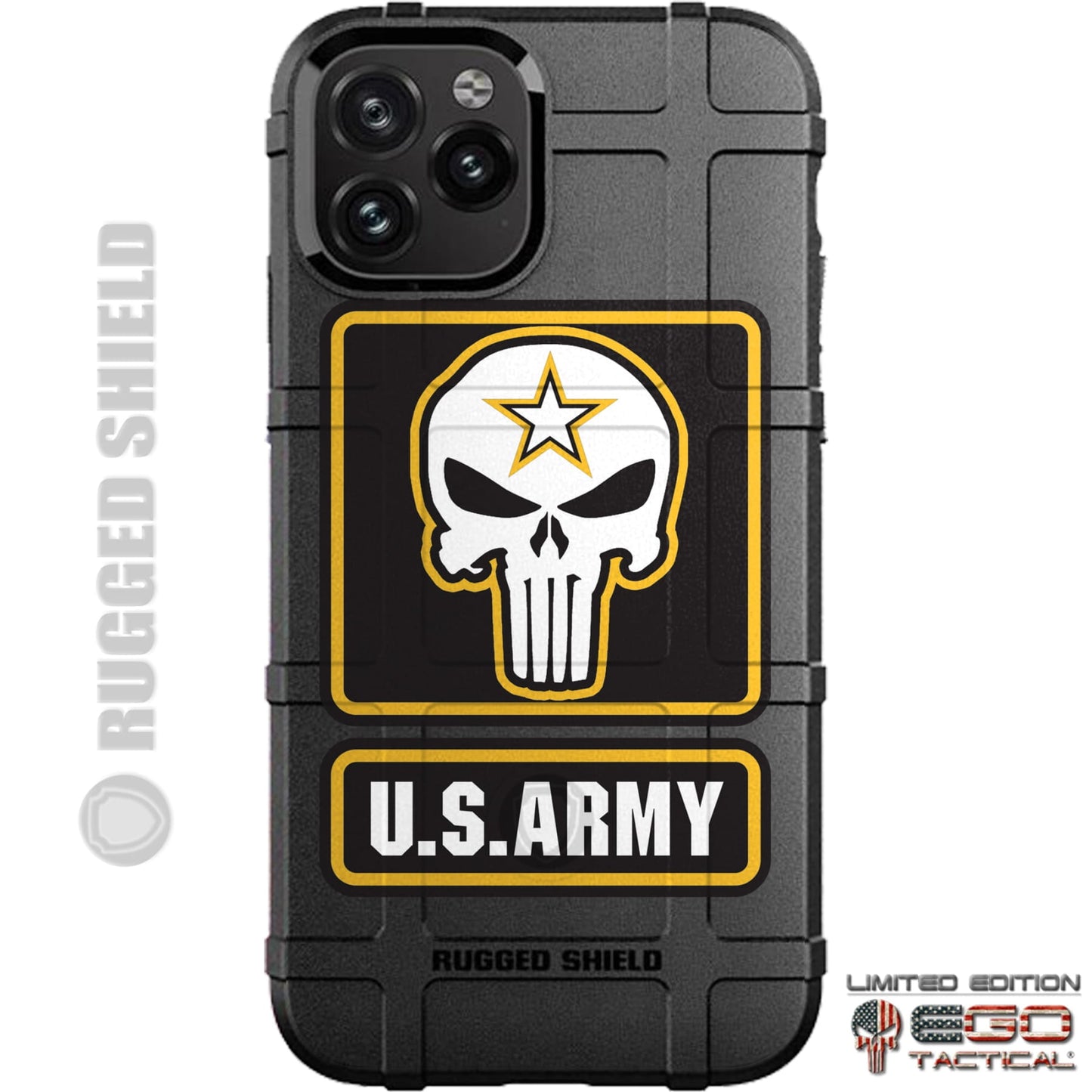 U.S. Army Punisher Logo Custom Printed Case Design for Apple, Samsung, Google & Motorola Phone Models