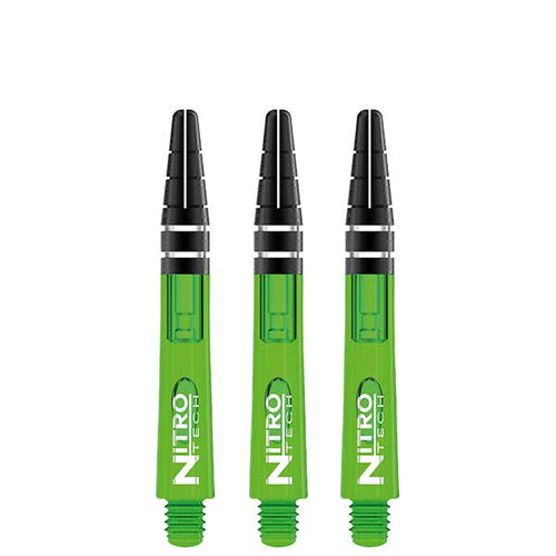 RED DRAGON - Nitrotech Composite Dart Shafts - 36mm Short Green