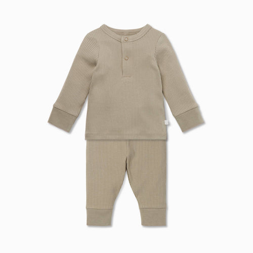 Biscuit Ribbed Pyjamas