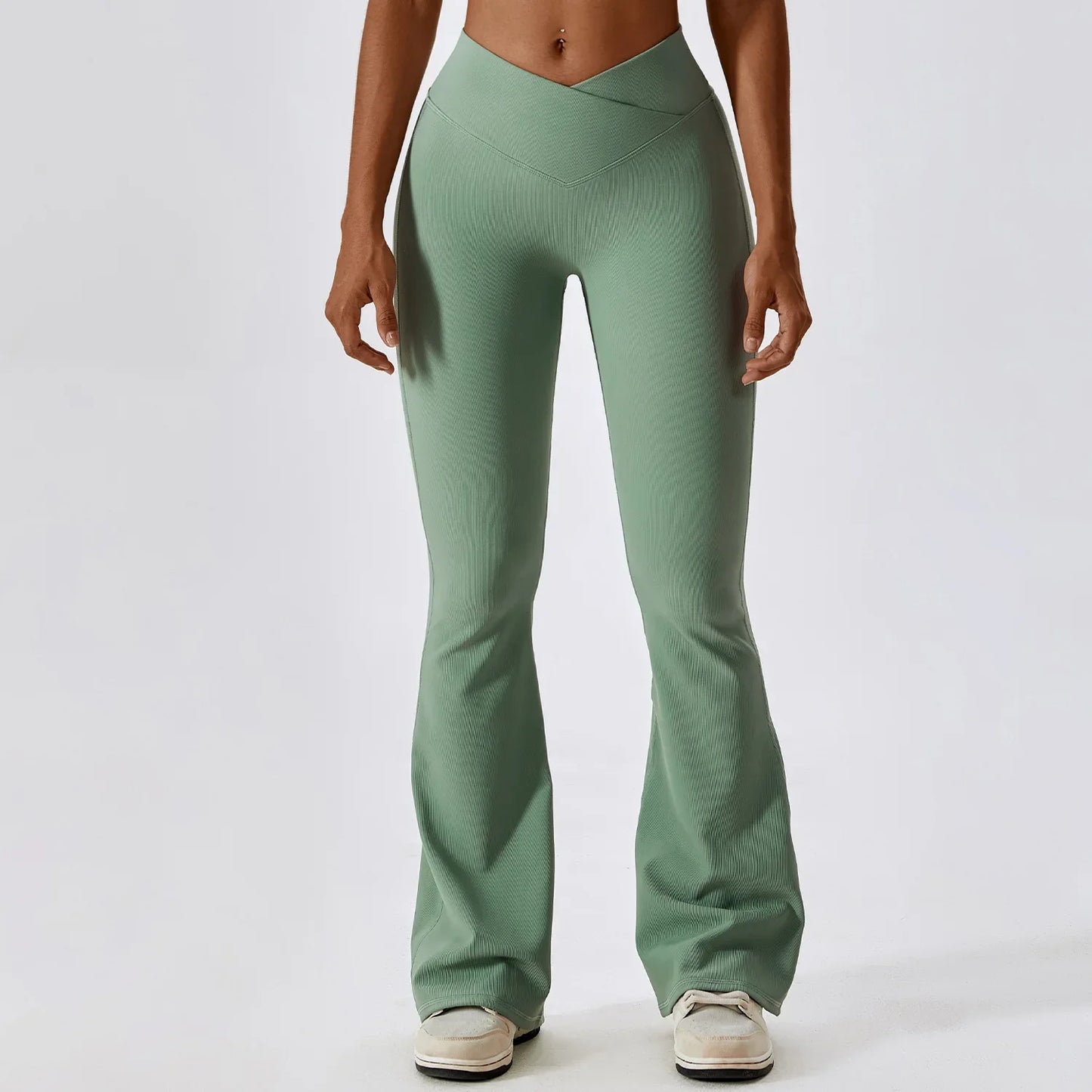 Cross-Waist Yoga Leggings