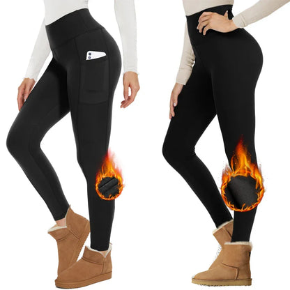 Fleece-Lined High-Waisted Leggings