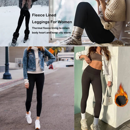 Fleece-Lined High-Waisted Leggings