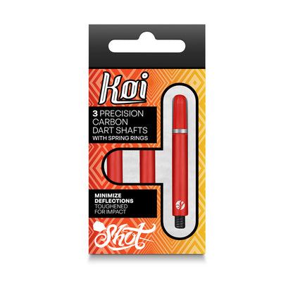 SHOT - Koi CARBON Dart Shafts - Red