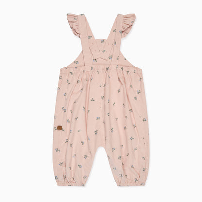 Floral Frilled Corduroy Dungarees