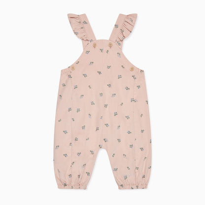Floral Frilled Corduroy Dungarees