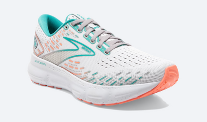 Brooks Womens Glycerin 20 Wide- Oyster/Latigo Bay/Coral (1203691D061)