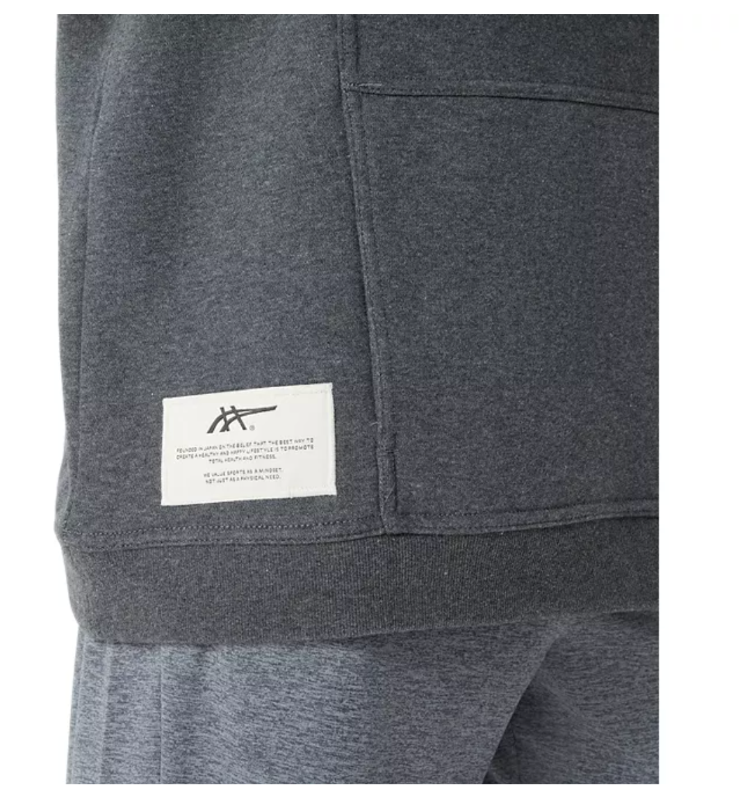 2026 ASICS Los Angeles Marathon - ASICS Unisex Sunday Sana Fleece Hoodie - Dark Heather Grey (2033B739) (LA26-13)