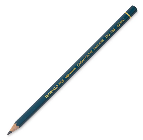 Caran D'Ache Technalo RGB Watersoluable Graphite Pencil 3B Prussian Blue