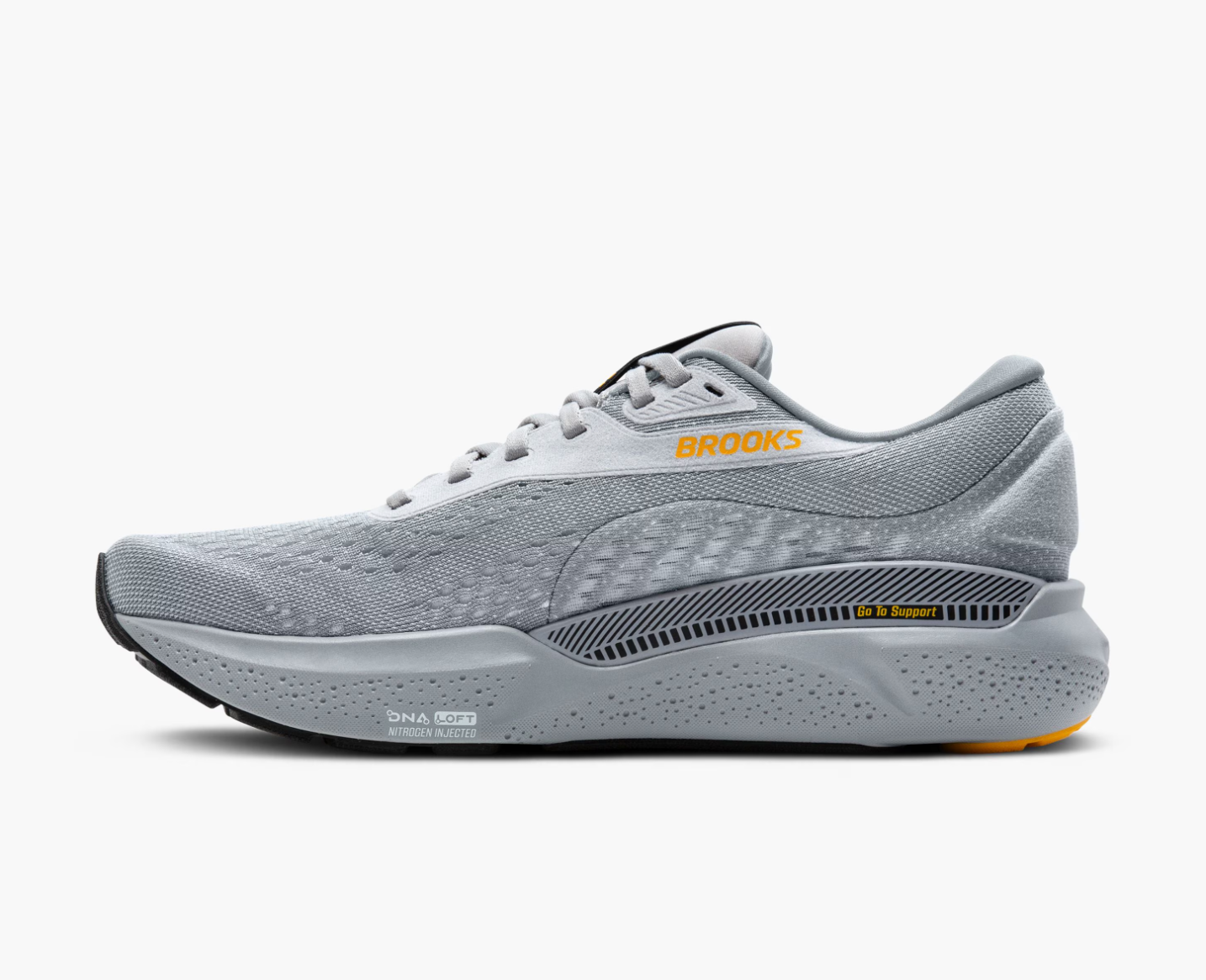 Brooks Mens Adrenaline GTS 24 Wide- Alloy/White/Gold Fusion (1104371D084)