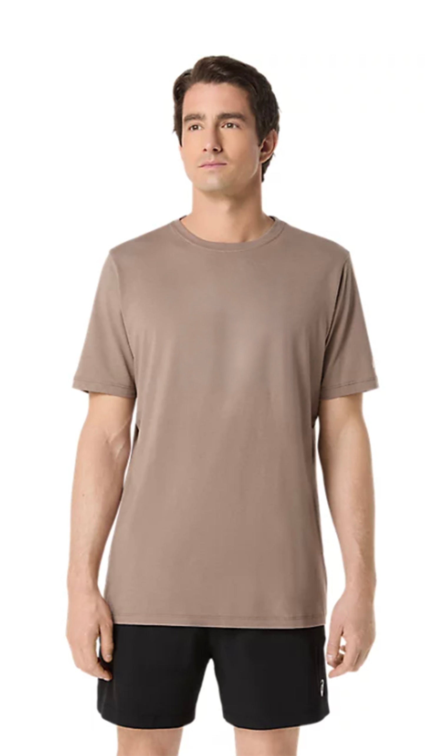 ASICS Men's PR Poly Cotton Tee Heather Grey Taupe (2011D028)