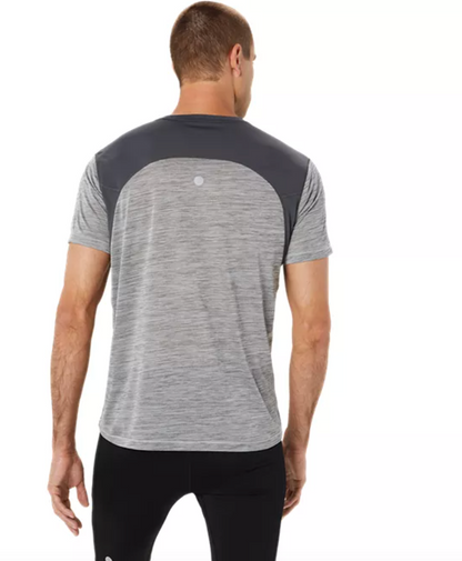 ASICS Men's Road SS Top -  Piedmont Grey/Dark Grey (2011C992.020)