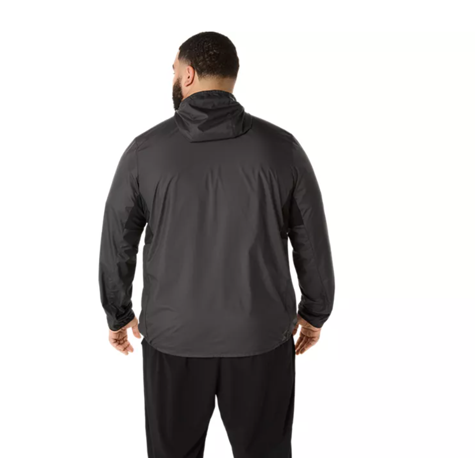 2026 Rose Bowl 5K *FINISHER* - ASICS Men's Silver Jacket Black (2011D235) (RB26-27)